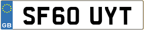 Trailer License Plate